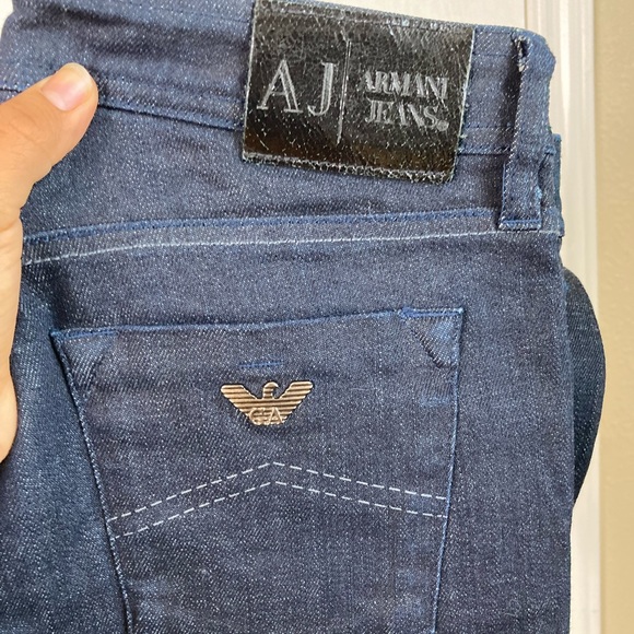 Armani Jeans Indigo Series 008 Ultra Wide Flare Leg Size 27 - Picture 3 of 5
